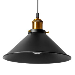 Lampa Sufitowa Wisząca Porto Potrójna 3-punktowa Czarna loft Toolight