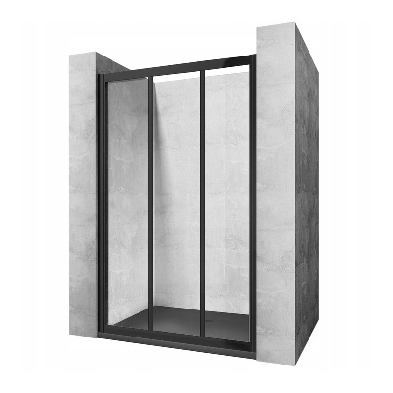 Drzwi Prysznicowe Alex Black 90 cm Rea