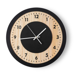 Zegar ścienny 40 cm Loft Czarny Drewno