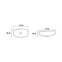 Umywalka nablatowa Betty