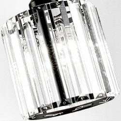 Lampa Wisząca Sufitowa Kryształ Czarna APP511 Toolight