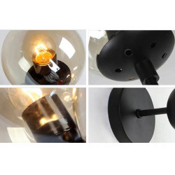 Lampa Ścienna Kinkiet Czarny APP750-1W Toolight