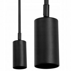 Lampa Wisząca Sufitowa Metalowa Czarna APP609-1C Toolight