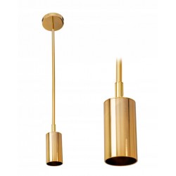 Lampa Wisząca Sufitowa Metalowa Złota Gu10