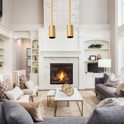 Lampa Wisząca Sufitowa Metalowa Złota Gu10