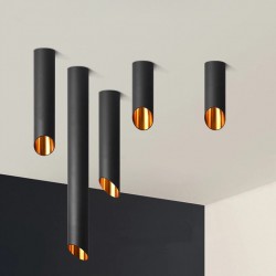 Lampa Metalowa Tuba Black Gold APP572-1C 30cm Toolight