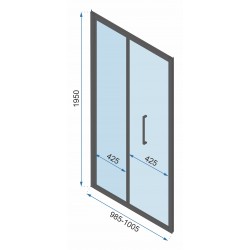 Drzwi Prysznicowe Rapid Fold 80 cm Rea