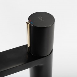 Bateria Umywalkowa Icon Black Gold 18 cm Rea