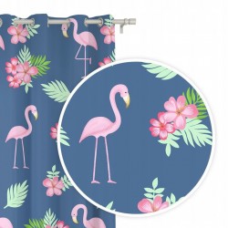 Zasłona Półzaciemniająca 140x250 Flamingi