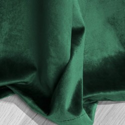 Zielona Zasłona z Kryształkami Welurowa 140x250 Zaciemniająca