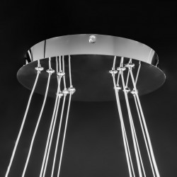 Lampa wisząca Ring Kryształowa LED + Pilot
