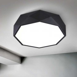 Lampa sufitowa plafon czarny Diamond 30 cm