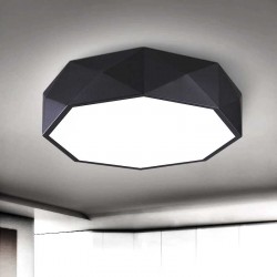 Lampa sufitowa plafon czarny Diamond 40 cm