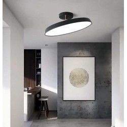 Lampa sufitowa plafon black/gold 50 cm regulowana