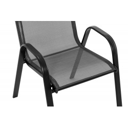 Zestaw meble ogrodowe Milos Black Krzesła Stół