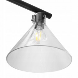 Lampa Sufitowa Wisząca Szklana Podwójna APP317-2CP Toolight