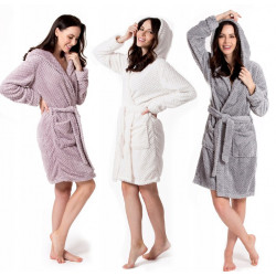 Szlafrok damski Szary Diamond S/M