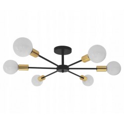 Lampa Pająk Wisząca Czarno...