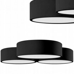 Lampa sufitowa plafon czarny potrójny Triple