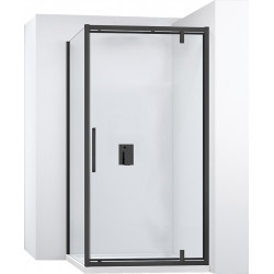 Kabina Prysznicowa Czarna 90x100 Rea Rapid Swing