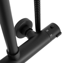 Zestaw natryskowy Czarny Rea Bliss