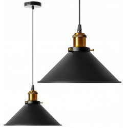 Lampa Sufitowa Porto Black 26 cm Toolight