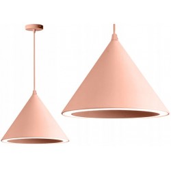 Lampa Sufitowa Różowa Stożek Toolight