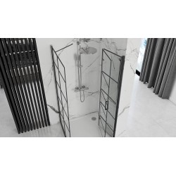Kabina Prysznicowa Molier Black 100x100 Rea