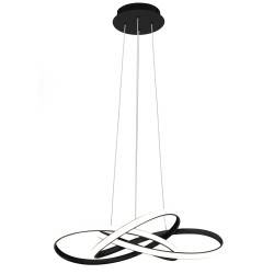 Lampa sufitowa wisząca Twist Node Czarna 60 cm APP814-CP LED + Pilot Toolight