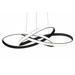 Lampa sufitowa wisząca Twist Node Czarna 60 cm APP814-CP LED + Pilot Toolight