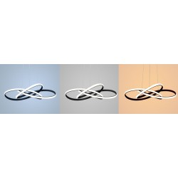 Lampa sufitowa wisząca Twist Node Czarna 60 cm APP814-CP LED + Pilot Toolight