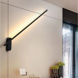 Lampa Kinkiet Czarny Długi 92,5 cm LED APP584-1W Toolight