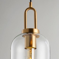 Lampa Wisząca Szklana Tuba APP631-1CP Toolight