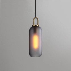 Lampa Wisząca Szklana Tuba APP628-1CP Toolight