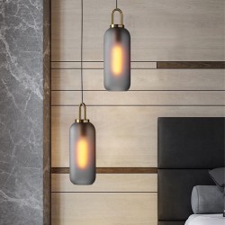 Lampa Wisząca Szklana Tuba APP628-1CP Toolight