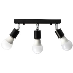 Lampa Sufitowa Plafon Black 3-Punktowa Line APP699-3CP Toolight