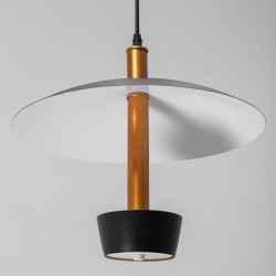 Lampa Sufitowa Czarno Złota APP914-1CP Toolight
