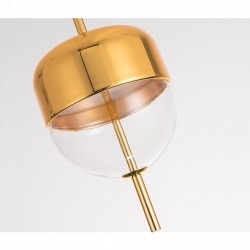 Lampa Sufitowa Szklana Złota APP551-1W Toolight