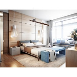 Lampa Sufitowa Wisząca Forest Line Drewniana LED 88 cm APP969-1CP Toolight