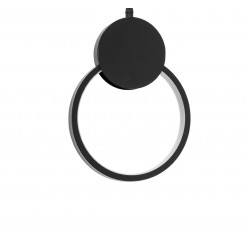 Lampa Sufitowa Wisząca Czarna Okrągła LED 26 cm APP852 Toolight