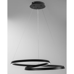 Lampa sufitowa wisząca Loop Czarna 63 cm APP796-CP LED + Pilot Toolight