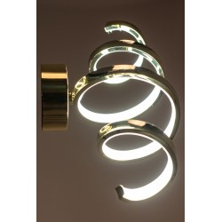 Kinkiet Złoty LED Spring APP827 Lampa Ścienna Toolight