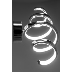 Kinkiet Srebrny LED Spring APP828 Lampa Ścienna Toolight