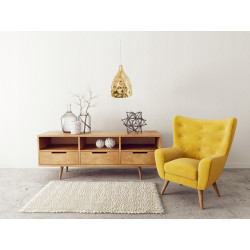 Lampa Sufitowa Wisząca Lustrzana Srebrna APP277 Toolight