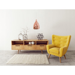 Lampa Sufitowa Wisząca Lustrzana Srebrna APP277 Toolight