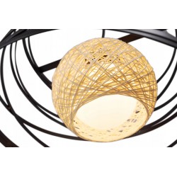 Lampa Sufitowa Wisząca Metalowa Druciana Spirala APP201 Toolight