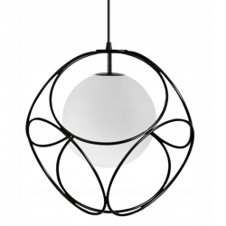 Lampa Sufitowa Wisząca Metalowa Szklana APP1019 Toolight