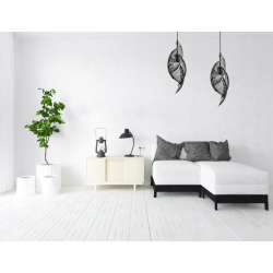 Lampa Wisząca Druciana Metalowa Loft Czarna APP977 Toolight