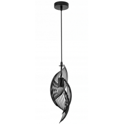 Lampa Wisząca Druciana Metalowa Loft Czarna APP977 Toolight