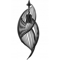 Lampa Wisząca Druciana Metalowa Loft Czarna APP977 Toolight